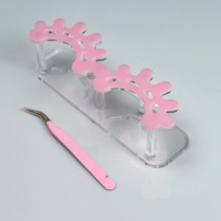 Support de pince à épiler pour extension de cils en acrylique sur mesure Support de conception de cils Présentoir de pince à cils professionnel