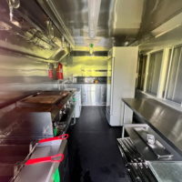 Remolque Móvil para Barbacoa de Doble Eje, Remolque de Catering para Cocina al Aire Libre, Remolque de Concesión para Negocio de Comida, Parrilla y Ahumador