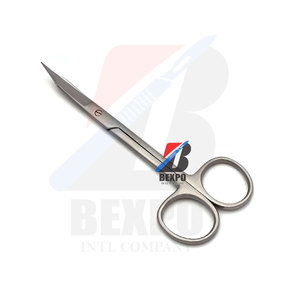Tijera Iris, tijeras curvas para vestir, tijera Dental de acero inoxidable, Manual quirúrgico, Color dorado personalizado - Product Image 4