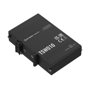 Teltonika <b>Switch</b> TSW010, 5x RJ45 100Mb/s, Passive <b>PoE</b>, IP30, DIN - Product Image 1