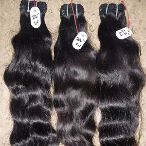 Unprocessed Body Wave Remy Grade Human Hair Extensions Raw Indian Hair <b>Weaving</b> <b>Machine</b> Double Weft Bundles - Product Image 3