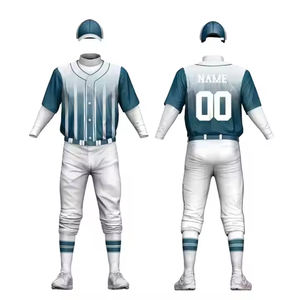 Top Trending Custom Made New 2025 Transpirable Uniforme de béisbol de alta calidad Uniforme de béisbol de manga corta Uniforme de béisbol a granel - Product Image 5
