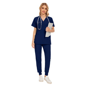 2025 nuevo estilo Hospital Scrubs conjuntos enfermera uniforme ajuste Scrubs mujeres hombres Scrubs enfermería Hospital Spandex uniformes médicos - Product Image 6