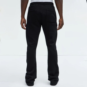 Unisex Streetwear Custom Logo Cotton <b>Sweatpants</b> Wide Leg Baggy <b>Oversized</b> Straight Casual Pants Elastic Waist Drawstring Closure - Product Image 4
