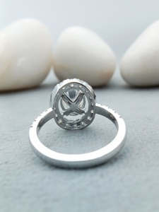 Anillo de tendencia Hip Hop de oro de 10K y 18K de lujo para hombre, Baguette redondeada de diamante Natural VVS completo para bodas, aniversarios, clásico - Product Image 4