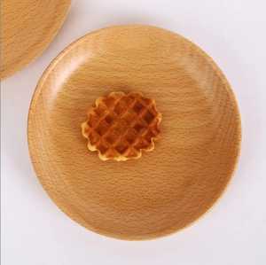 Platos de madera de acacia y mango hechos a mano con acabado ecológico y diseño tallado Ideal para platos de pasteles y exhibiciones de alimentos - Product Image 5