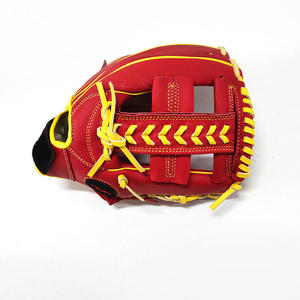 OEM Professional Best Quality Hot Product Wholesale Training Durable Soft PU & Kip Leather <b>Baseball</b> <b>Gloves</b> - Product Image 5