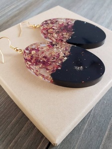 Resin Embroidery <b>Earrings</b> Handmade Stainless Steel Fashion Jewelry for Women Girls Classic Wedding Look High Quality - Product Image 6