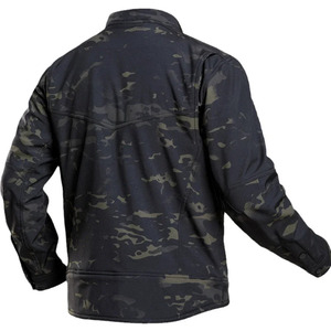 Blouson bombardier tactique d'hiver pour homme Camo Sharkskin Softshell pour la chasse en plein air Airsoft confortable avec fermeture à glissière multi-poches - Product Image 2