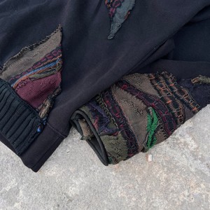 Men's Custom <b>Black</b> Oversized Hoodie Lightweight Breathable <b>Sweatshirt</b> with Distressed Embroidery Patch and Logo - Product Image 5
