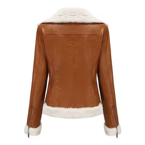 Nouvelle veste en cuir pour femmes à la mode vêtements d'extérieur légers à fermeture éclair respirants vêtements décontractés de grande taille pour femmes veste en cuir véritable - Product Image 6