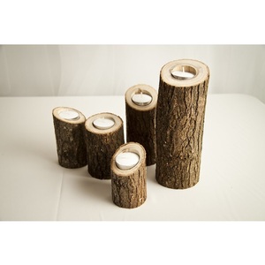 Elegante Juego de 2 portavelas de pilar para decoración del hogar para Bodas de Navidad fiestas de eventos especiales - Product Image 4