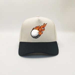 Gorras de Golf Impermeables y Transpirables de 5 Paneles con Logotipo Personalizado, Etiqueta Tejida Interior y Tecnología Anti-Sudor, Cierre Ajustable - Product Image 1