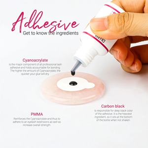 Ultra Adhesive Oil Resistant Private Label Eyelash <b>Glue</b> Segmented Eyelash <b>Lash</b> <b>Extension</b> Professional <b>Glue</b> Wholesale <b>Lashes</b> - Product Image 4