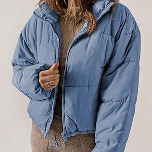 Veste d'hiver personnalisée pour femmes, service OEM, design respirant et coupe-vent, vestes matelassées confortables pour femmes - Product Image 5