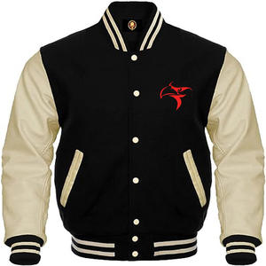 Custom Chenille Embroidery Adult <b>Men's</b> Vintage Varsity <b>Jacket</b>-Winter Baseball with Turn-Down Collar Crew Neck Satin <b>Jackets</b> - Product Image 6