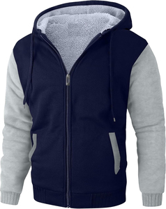 Sudadera con Capucha Personalizada 100% Algodón Felpa para Hombre, Sudadera con Capucha Bordada con Estampado Puff, Sudadera Informal de Invierno, Sudadera Gruesa de Felpa para Hombre - Product Image 1