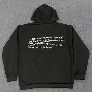 เสื้อสวมหัวมีฮู้ดพิมพ์ลายสำหรับผู้ชาย, เสื้อมีฮู้ดมีซิปโอเวอร์ไซส์ผ้าฝ้ายขนแกะเสื้อมีฮู้ดสำหรับผู้ชายและผู้หญิง - Product Image 3