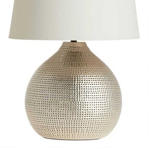 Soporte de Color dorado de Material metálico para producto decorativo de mesa de dormitorio en lámpara de Metal de precio más bajo con estilo de Base de mármol redondo - Product Image 2