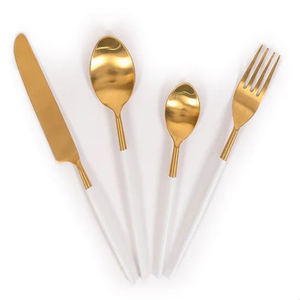 Ensemble de couverts en acier inoxydable de haute qualité, durable et empilable, parfait pour les voyages ou les repas en déplacement - Product Image 5