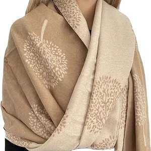 ผ้าคลุมไหล่ผ้าวูลแบบดั้งเดิมของชาวมุสลิมสำหรับผู้หญิงเสื้อผ้าอิสลาม2024ฤดูหนาวที่อบอุ่นกลางแจ้งใหม่ล่าสุด - Product Image 1