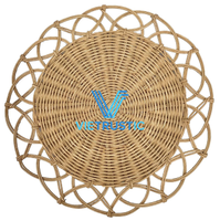 Napperons Bohèmes Faits Main en Bambou et Rotin, Écologiques, pour Mariages et Fêtes, Luxe, Vente Chaude