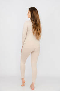 Calzoncillos largos para mujer, ropa interior térmica de secado rápido, segunda piel, conjuntos de ropa interior térmica de invierno para mujer, encaje, cuello en V, multicolor - Product Image 6