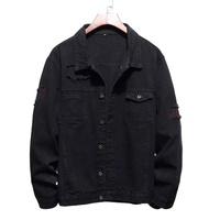 Uniforme avec logo imprimé du dragon de Zhongshan Service OEM Veste en jean pour camionneur avec logo personnalisé Manteau Veste pour hommes