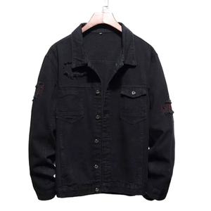 Uniforme avec logo imprimé du dragon de Zhongshan Service OEM Veste en jean pour camionneur avec logo personnalisé Manteau Veste pour hommes - Product Image 2