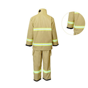 Combinaison de pompier antistatique en Meta Aramide IIIA, imperméable, 4 couches, respirante, deux pièces, vêtements de sécurité EN ISO11612 ASTMD6413 - Product Image 6