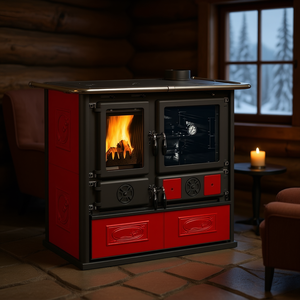 Poêle à bois Nordica ROSA VST.16 8,8 kW 5 étoiles Bordeaux Céramique 103x65x85,1 cm - Product Image 3