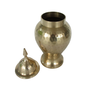 Jarra de Templo de Latón Puro de Alta Calidad con Grabado, Acabado Pulido, Jarra de Templo de Latón Vintage para Decoración de Templos - Product Image 3