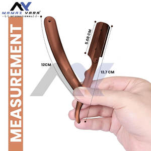 Navaja de Afeitar Profesional para Barberos, Navaja de Seguridad de Acero Inoxidable, Cuchilla de Afeitar Manual para el Cuidado de la Barba - Product Image 6