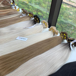 Prix de gros de fabrication pour extensions de cheveux humains vierges vietnamiens, couleur piano, pré-collées à la kératine - Product Image 1