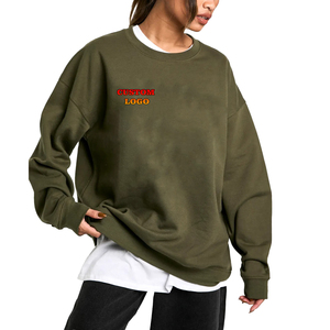 Sudadera de Invierno para Mujer con Cuello Redondo y Logotipo Personalizado, Sudadera Tie Dye de Manga Larga, Holgada, con Hombros Caídos, Estilo Urbano - Product Image 1