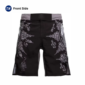 Conjuntos de Rashguard de MMA para Hombre de Alta Calidad con Estampado por Transferencia de Calor, Diseño Ergonómico, Pantalones Cortos de Poliéster de Cintura Media, Estilo Casual - Product Image 3