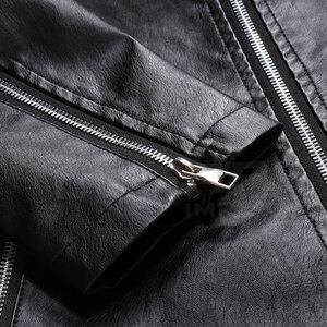 Veste en cuir de mouton pour homme, veste en cuir de mouton véritable, à la mode - Product Image 6