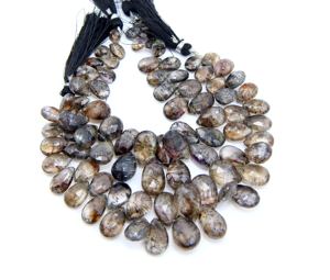 Naturel Super Sept Améthyste Rutile À Facettes Trillion Forme Perles Améthyste Rutile Perles De Pierres Précieuses 8 Pouces Superbe Qualité - Product Image 1