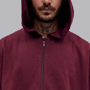 Sweat à capuche zippé thermique Boxy-Sweat à capuche surdimensionné confortable et élégant avec fermeture éclair complète, parfait pour l'extérieur - Product Image 5