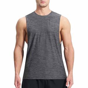 Imprimé Muscle Fit plaine débardeurs hommes 100% coton respirant sans manches haut d'entraînement pour l'été téléchargé par robe sport - Product Image 1