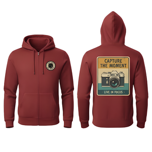 Vêtements de sport pour hommes, sweat à capuche zippé d'hiver, 100% coton, évacuation de l'humidité, séchage rapide, respirant, haute élasticité, logo et couleur personnalisés - Product Image 4