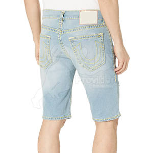 Pantalones vaqueros personalizados OEM pantalones cortos vaqueros de moda Hip Hop de cuerpo entero a bajo precio pantalones cortos para hombre venta en línea - Product Image 2