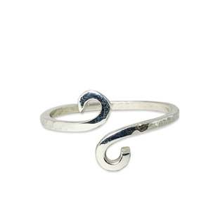 Bague en spirale en argent sterling 925 en gros tourbillons polis au meilleur prix bijoux de mode pour les mariages cadeau parfait pour elle - Product Image 1