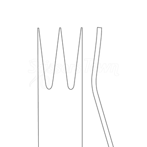 Retractor de cápsula 10 pulgadas tres puntas afiladas 22mm instrumento ortopédico quirúrgico de acero inoxidable - Product Image 6