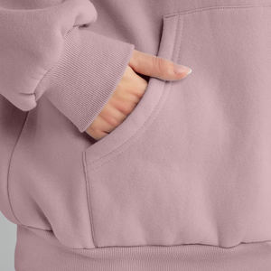 Precio asequible Durable Cómodo Regular Fit Señoras Sudadera con capucha Manga larga Mujer Sudadera con capucha en color sólido - Product Image 5