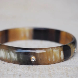 Brazaletes de Cuerno de Búfalo Natural, Joyería Artesanal de Cuerno de Búfalo - Product Image 1