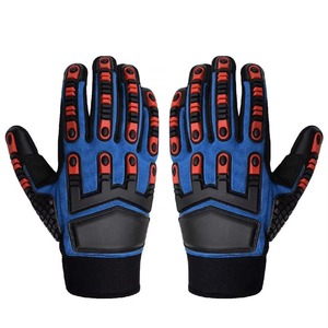 Gants d'hiver flexibles en peau de chèvre pouce droit résistant aux chocs gants de travail de sécurité pour champs de pétrole - Product Image 4