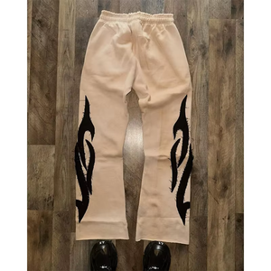 Sweat à capuche d'hiver unisexe surdimensionné style streetwear, effet vieilli, brodé au crochet, avec manches à motifs tribaux - Product Image 4