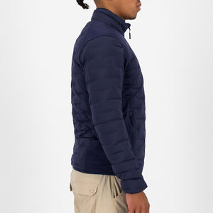 แจ็กเก็ตขนเป็ดแบบปักลายสำหรับผู้ชายแจ็กเก็ตขนเป็ดแวววาวมีซิปขนาดใหญ่สำหรับใส่กลางแจ้งฤดูหนาวงานตามสั่ง - Product Image 5