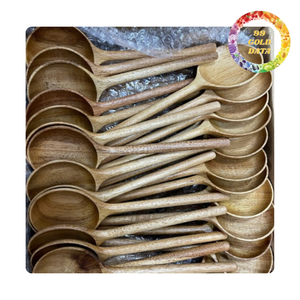 Juego de cucharas de madera ecológicas | Logotipo personalizado, diferentes tamaños y formas disponibles - Product Image 1